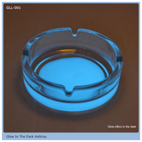 New style multi-color Glow glass ashtrys wholesale