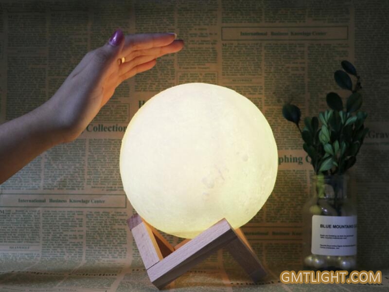 3D print rechargeable touch & remote co<em></em>ntrol 3D moon light
