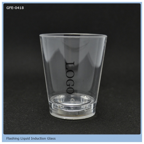 1.5oz Liquid induction active flashing shot glass for party (No.GFE-0418)