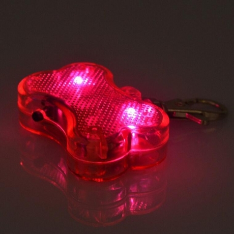 Bright light plastic led pet bone pendant