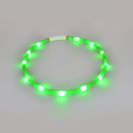 USB rechargeable led necklace collar