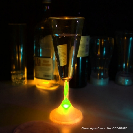 LED champagne glass