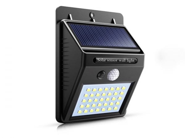 Outdoor solar power motion sensor wall lamp light  (LUL-008)