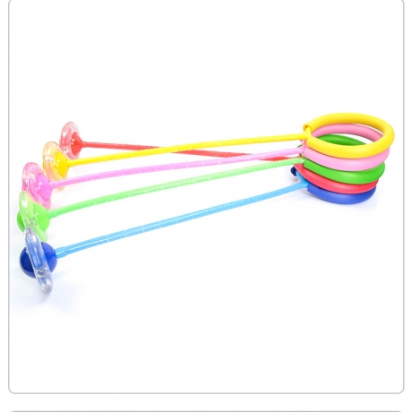 Foldable Ring Colorful LED Ankle Ring Swing Skip Ball