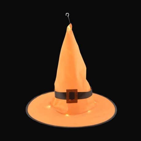 LED Halloween decoration lighted witch hats