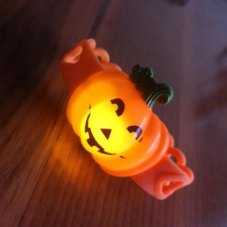Halloween LED pumpkin bracelet