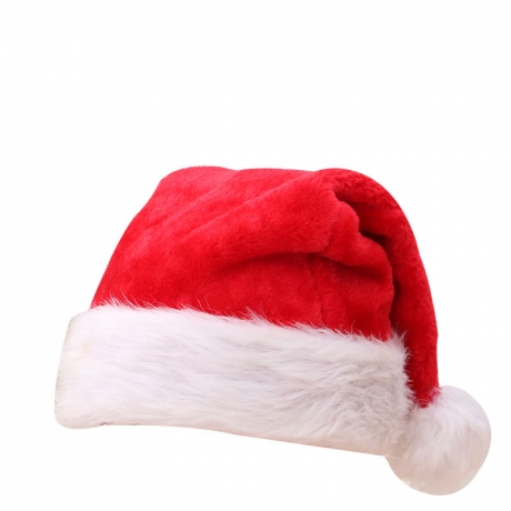 The short plush Christmas hat