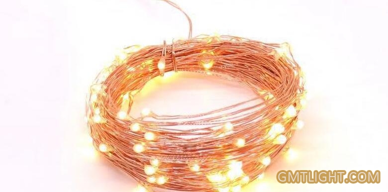 10 meter copper string lamp with remote control