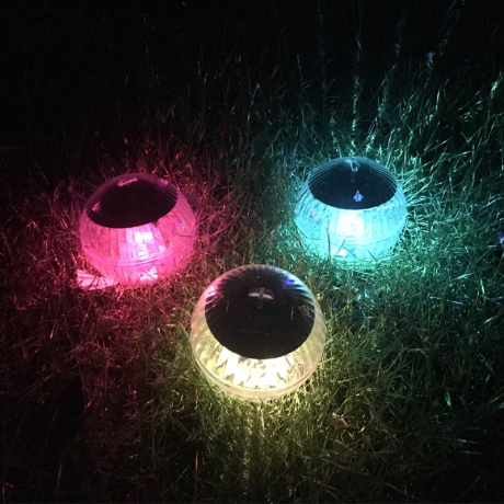 Solar colorful water floating lights