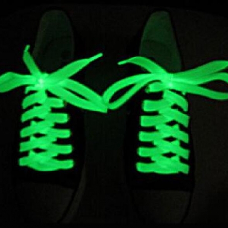 Luminous shoe laces glow in dark shoe laces