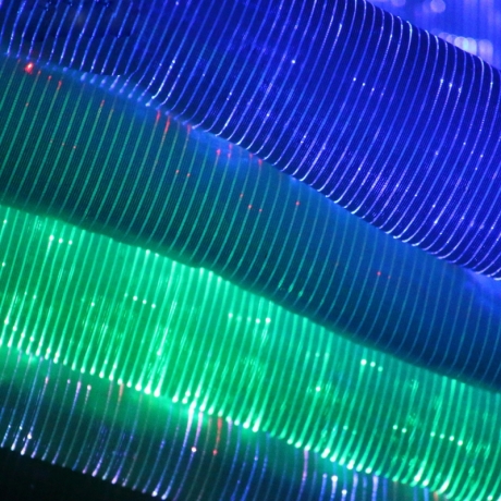 2020 coming light emitting fiber optic luminous fabric