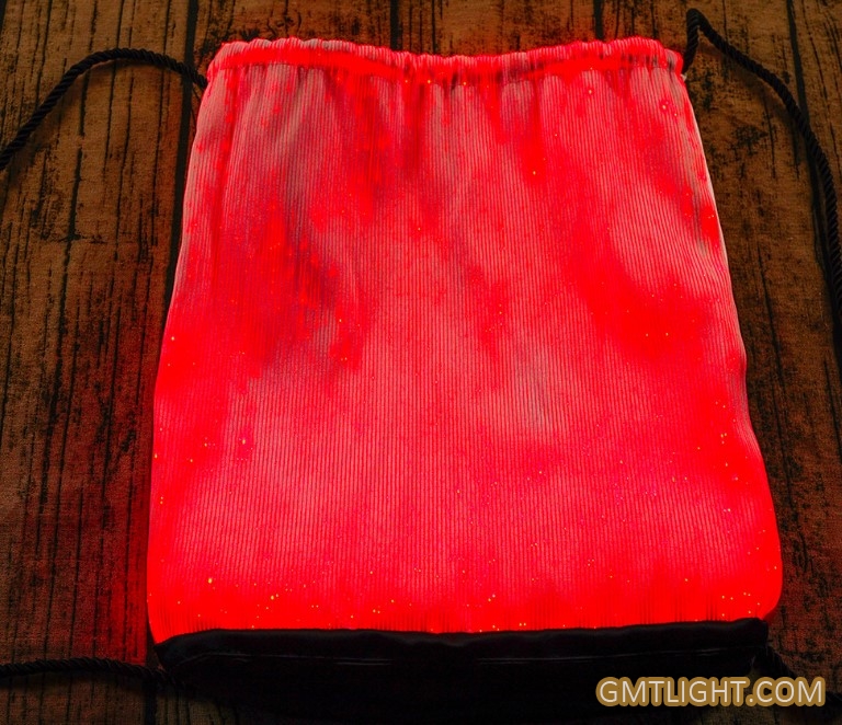fiber cloth luminous backpack