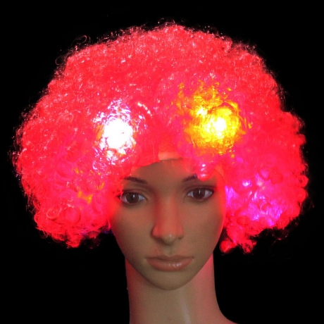 NEWEST High and super quality Synthetic LED multi color wigs