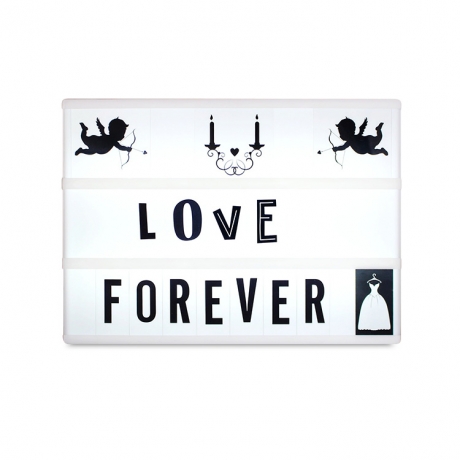 DIY letter cards display light up A4 size message board