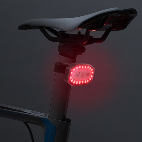 Custom Logo Waterproof bike headlight warning light