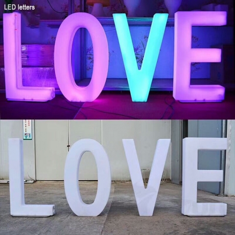Wedding love decoration led light up letters