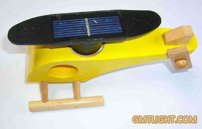 solar cartoon small wooden plane