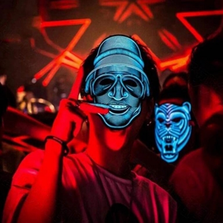 Party Rave Masquerade LED Neon Mask Party Masks