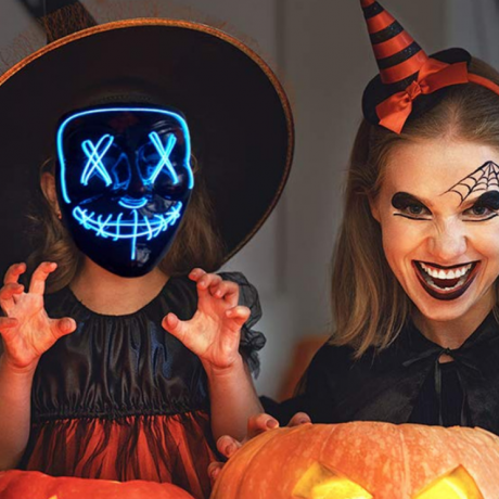 halloween costume Cosplay LED Rave Mask