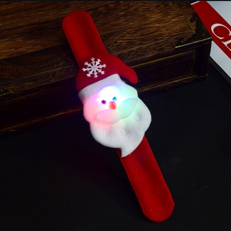 LED flashing Christmas slap bracelet