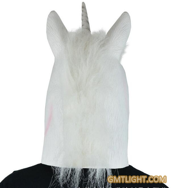 latex unicorn horse mask