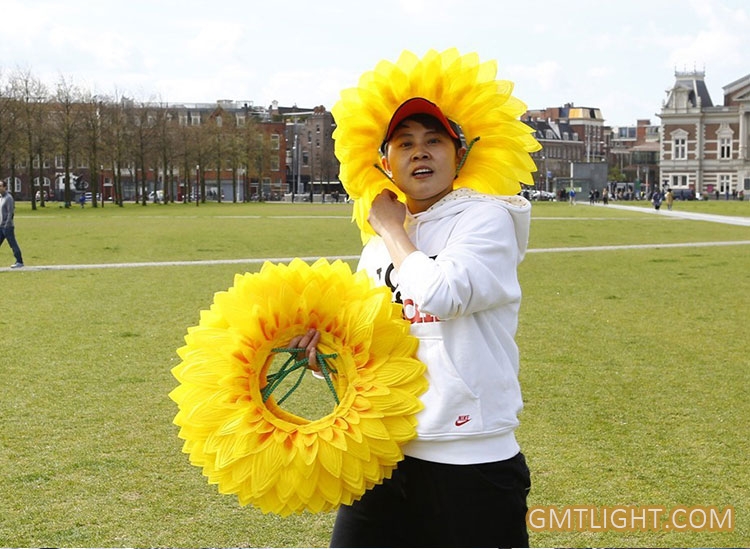 large sunflower smile face for cheerleaders