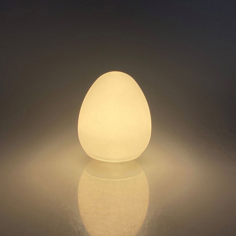 Rechargeable 3 color silicone egg shape night lamp (ML-036)