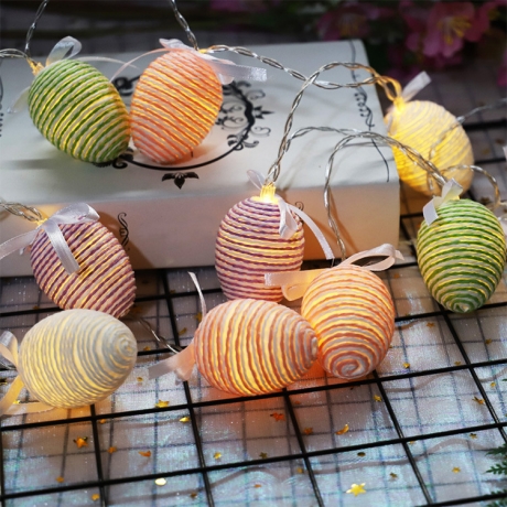 Easter egges shape decoration light in dark LED string (ML-037)