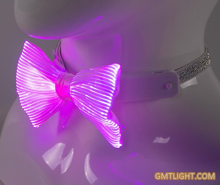 quality optical fiber luminous bow tie