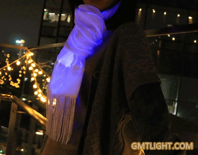 luminous silk scarf