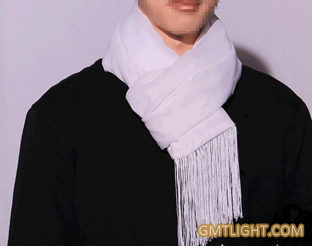 luminous silk scarf