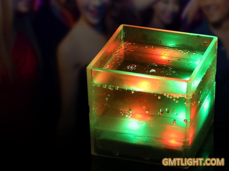 flash beer cup cubic shape luminous cup