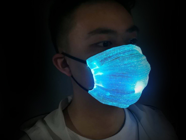 Replaceable filter element LED fiber light face mask (No. M-63S)
