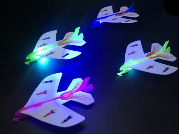 Luminous Slingshot Foam Plane