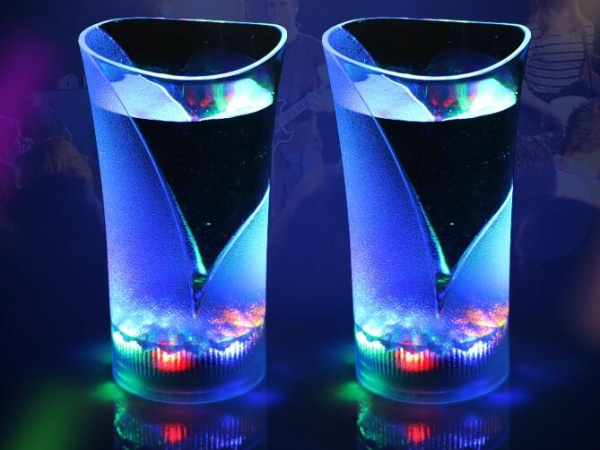 Seven color beverage inductive luminous cup