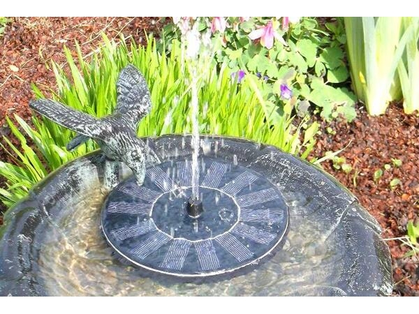 solar driven floating fountain