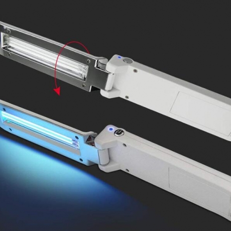 Foldable portable UV disinfection lamp