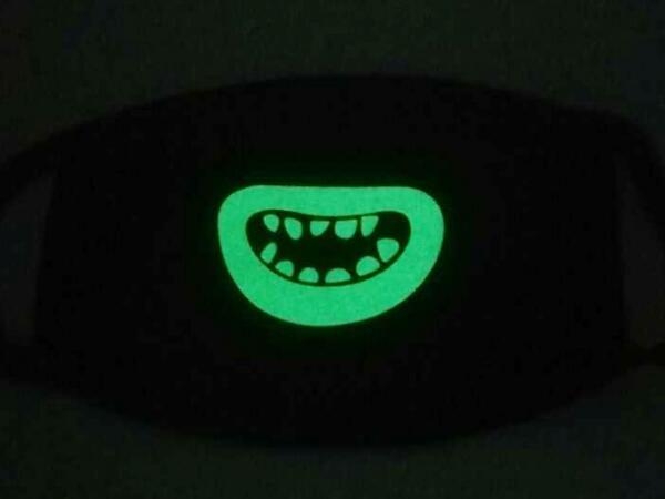 Luminous mask fluorescent mask glow in dark mask