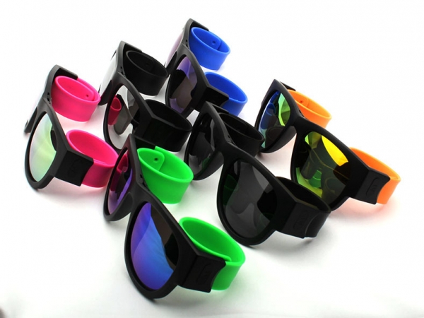 Customized logo print Wrist Silicone Fold Sunglasses (LFG-11)