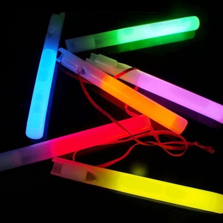 Disposable hardcover glow light stick whistle