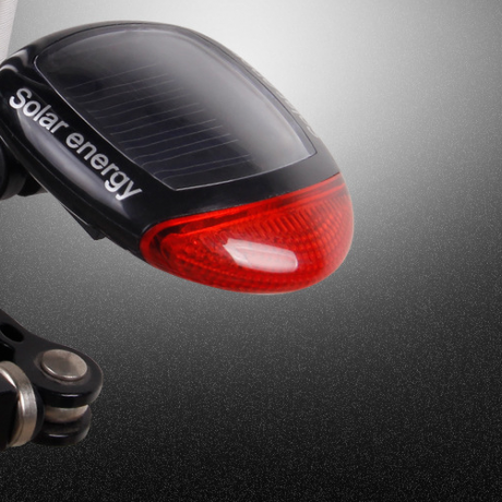 Solar LED bicycle tail lamp