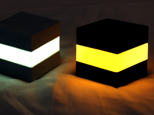 Cubic rechargeable night light for bar