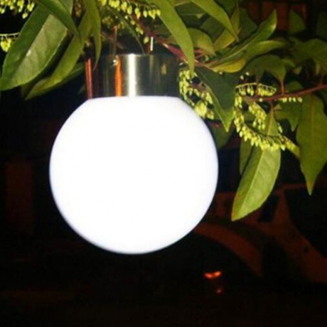 Outdoor spherical solar hanging ball lamp