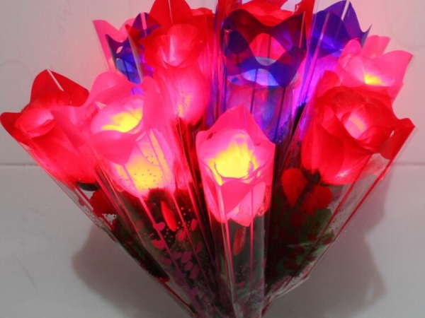 imitation plant cloth luminous light rose