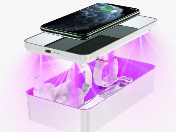 3in1 wireless cell phone charger UV disinfection box (No.LUL-B11W)