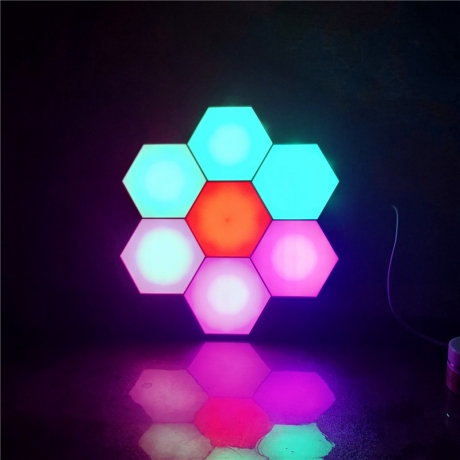 ​Colorful LED Touch and Remote Control honeycomb quantum light (LUL-012A)
