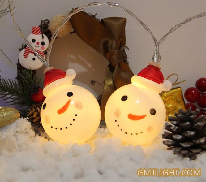 santa claus christmas snowman led light string