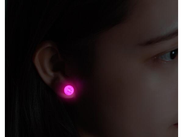Magnet LED luminous flash light Earrings