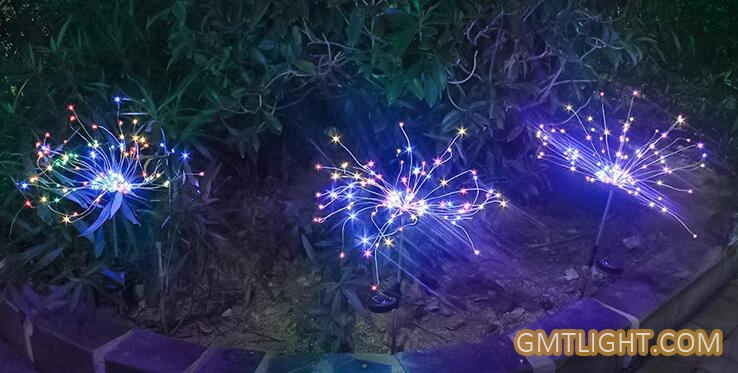 solar fireworks lamp dandelion lamp