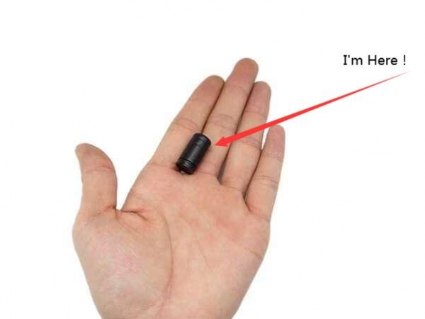 A very, very small flashlight for key chain